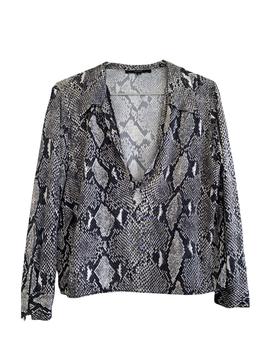 GUCCI by TOM FORD S/S 2000 Python Print Top