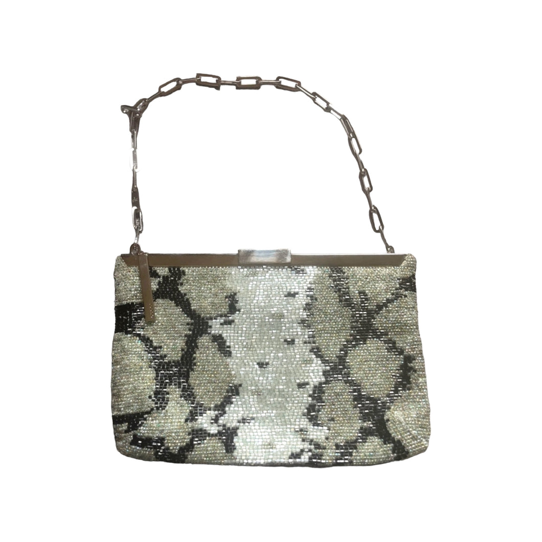 GUCCI by TOM FORD S/S 2000 Python Print Beaded Evening Bag